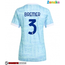 Ženske Nogometnih dresov Juventus Gleison Bremer #3 Gostujoči 2025-26 Kratki rokavi